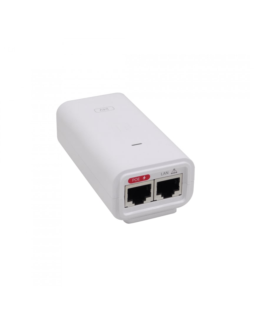 Inyector PoE Gigabit 24VDC 12W 0,5A c/ESD requiere-cable-C5, UBIQUITI 1