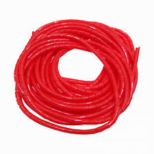 Espiral Atrapa Cable Ordenador Rojo PE 12MT 12/15/0,85mm  LINKMADE1