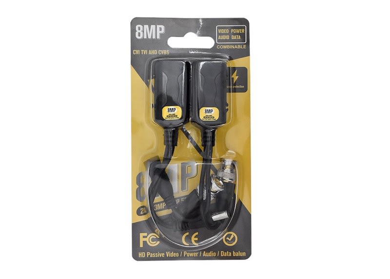 Balun 8MP 1Ch Video + Alimentacion Con Salida A RJ45 0