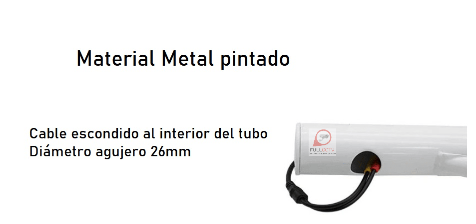 Soporte de cámara de brazo cruzado alargado de Metal,  montaje POSTE, hasta 03 cámaras3