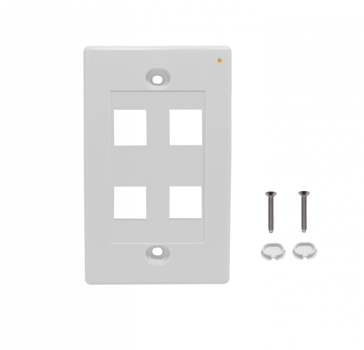 Faceplate Blanco 4-Keystone Vertical 70x114mm2