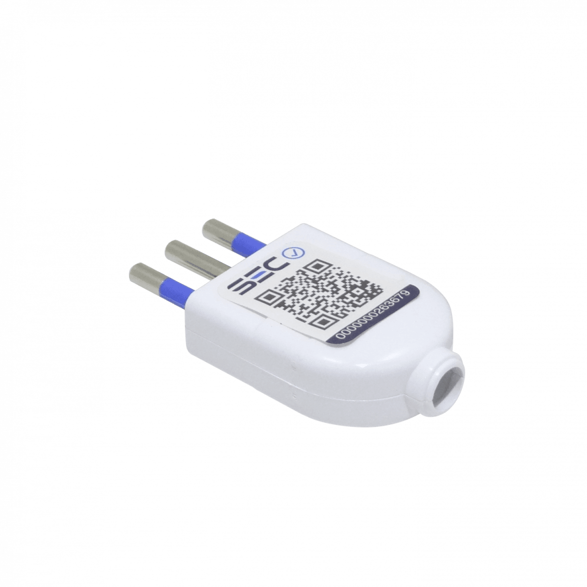 Enchufe Macho Volante Blanco 2P+T 10A con-Tierra SL1002 KC445502