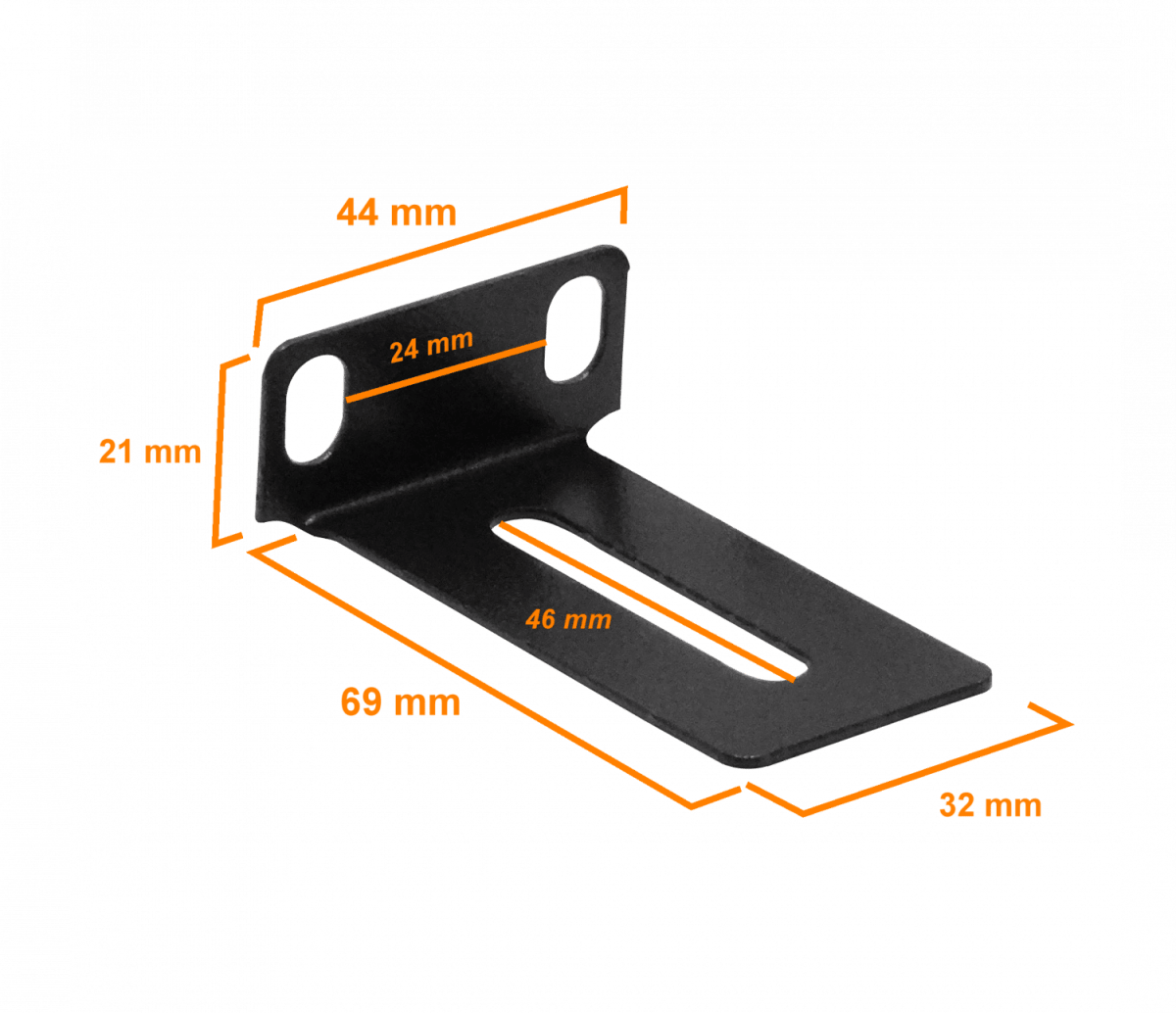 Aletas Orejas Alas 26mm  p/Montar 1U en Rack 19