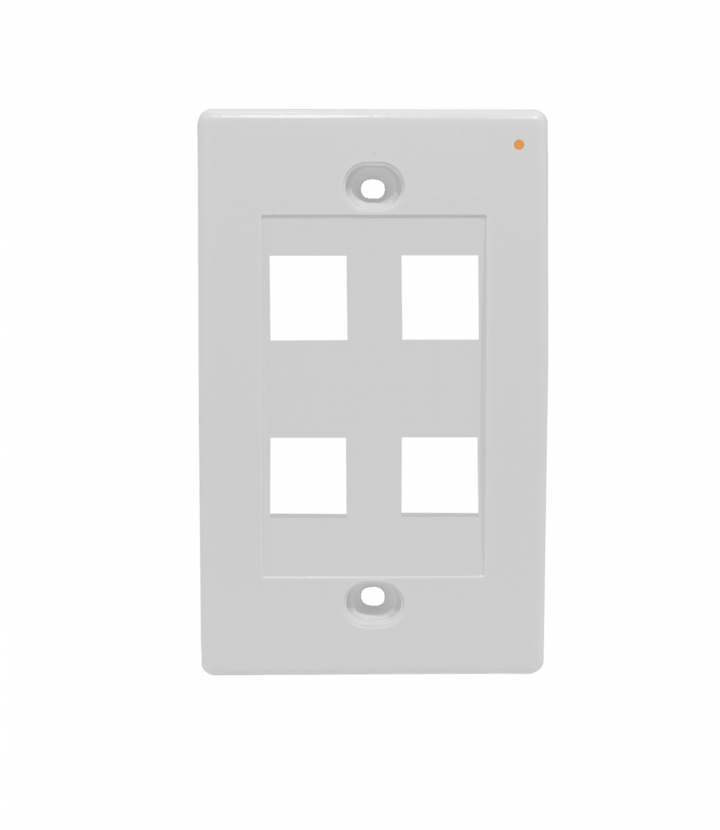 Faceplate Blanco 4-Keystone Vertical 70x114mm 0