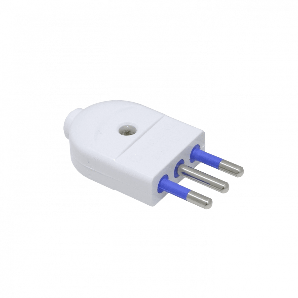 Enchufe Macho Volante Blanco 2P+T 10A con-Tierra SL1002 KC44550 0