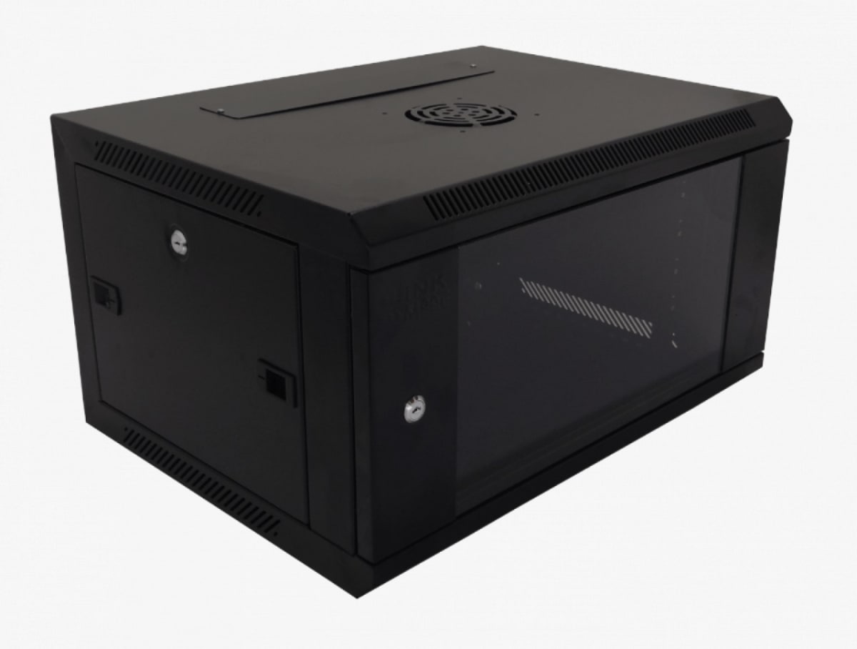 Gabinete Rack45CM 5U, pared Negro. 0
