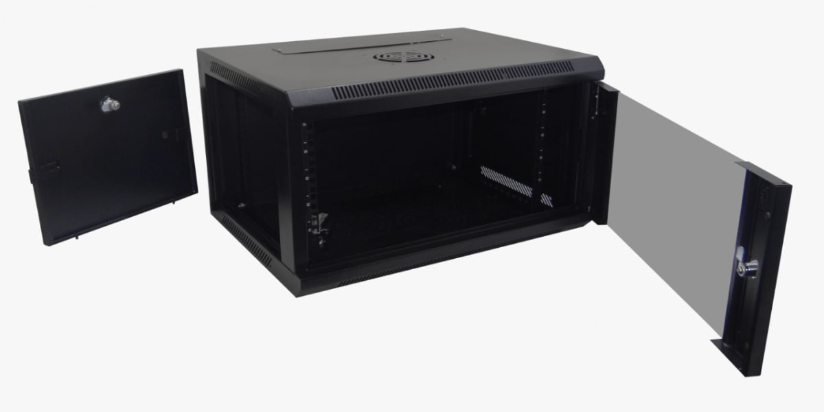 Gabinete Rack45CM 5U, pared Negro.2