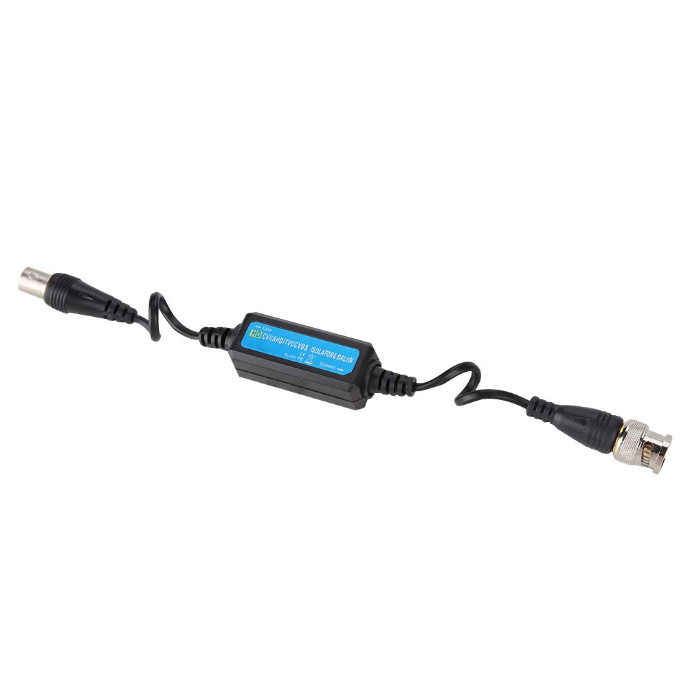 Balún Aislador de tierra, HD-TVI CVI AHD CVBS Balun de vídeo Coaxial BNC macho para cámara1