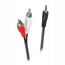 Cable 2X1 RCA A 3.5Mm 10 Metros, Con Plug Estereo2