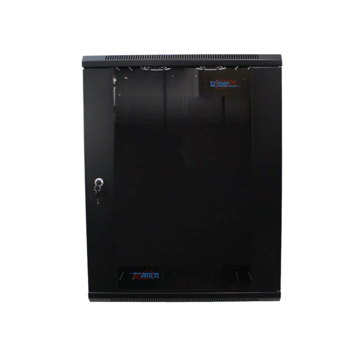 Gabinete/Rack Mural armable 15U, puerta de vidrio 77x 60x60cm Exterior3