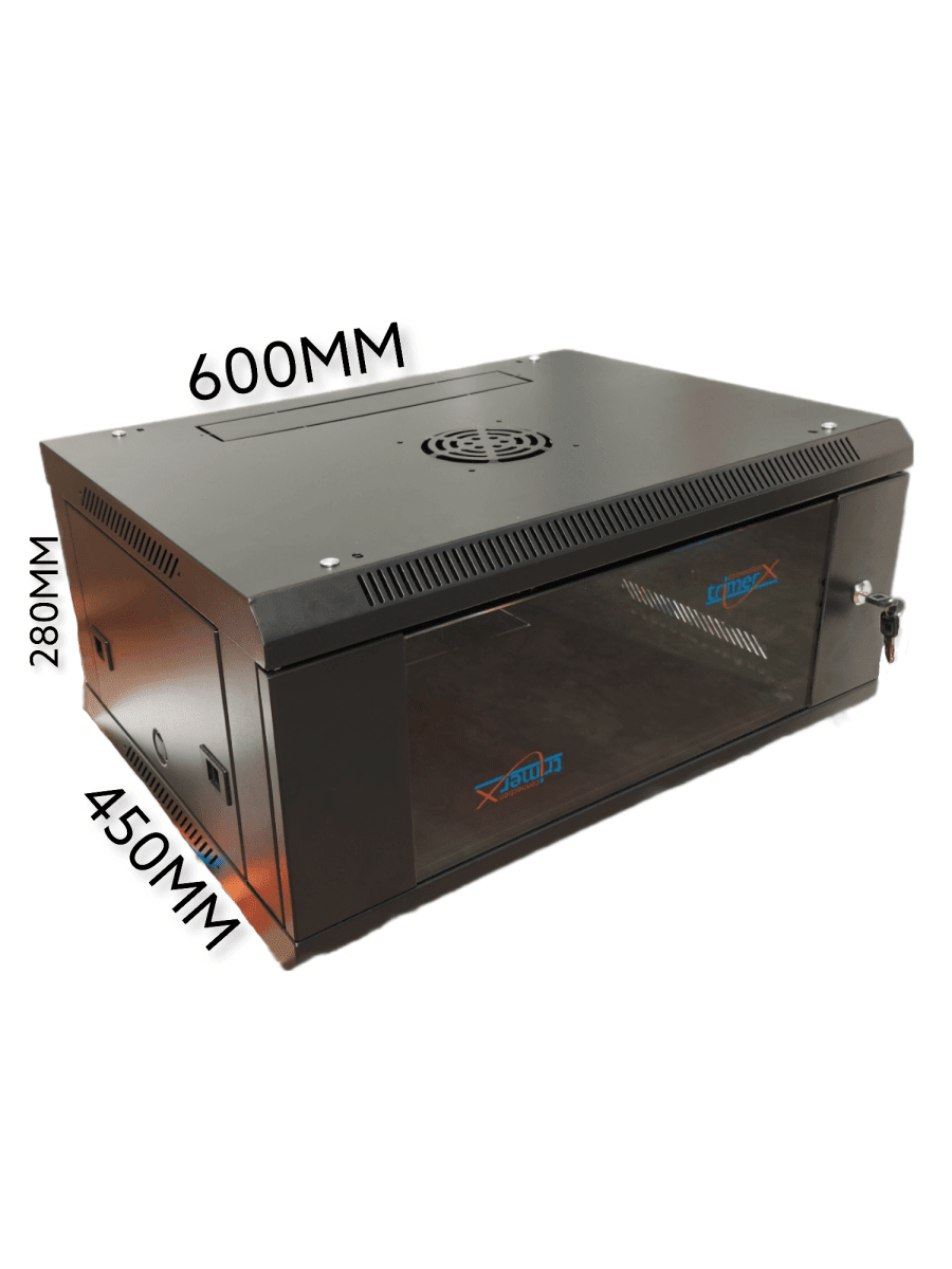 Gabinete/Rack mural armable 4Ux450 (27x45x60cm Exterior) Trimerx2