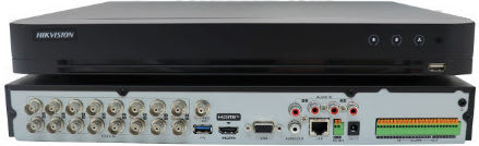 DVR 16ch TURBOHD + 16ch IP 8Mp (4K), ACUSENSE, Reconocimiento Facial, 2 Disco Duro H.265+ 0