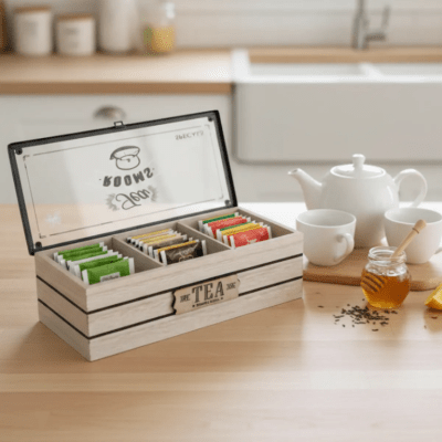 Caja De Te 3 divisiones tea rooms