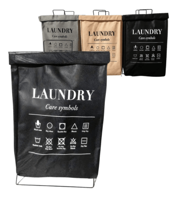 Canasto Ropa Sucia Plegable Base Metal1