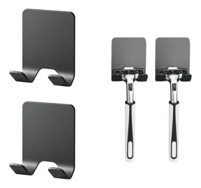 Pack de 2 Soporte Adhesivo Afeitadora Sin Perforar