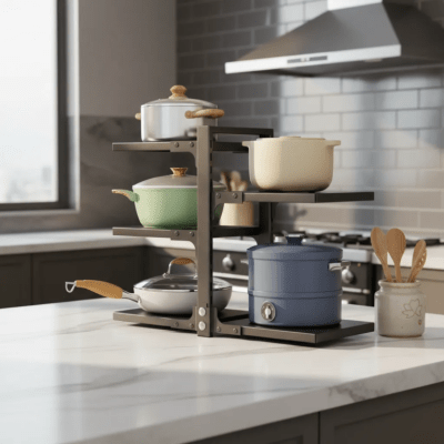 Organizador Rack Cocina Ollas Sartenes 5 Nivel1