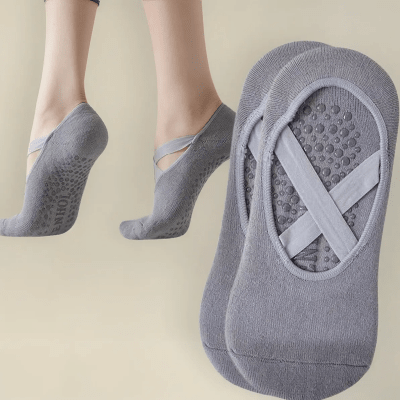Calcetines Antideslizantes Yoga Modelo Cruz