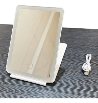 Espejo Con Luz Led De Maquillaje Plegable1