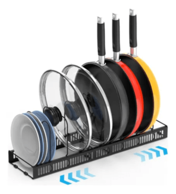 Organizador Rack Cocina Ollas Sarten 7 Divisiones1