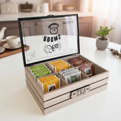 Caja De Te 6 divisiones tea rooms