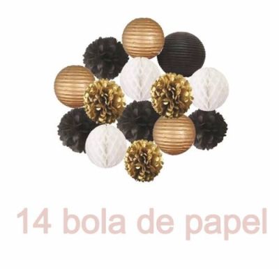 Decorativa Bola De Papel-dorado Decorativa Bola De Papel-dorado