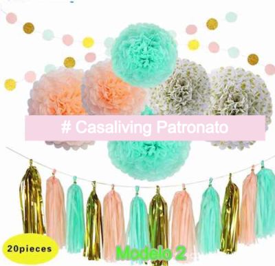 Decorativa Bola Guirnalda Adorno Para Fiesta Varios Color (20 piezas) Decorativa Bola Guirnalda Adorno Para Fiesta Varios Color (20 piezas)