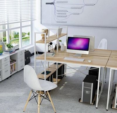 Escritorio Edén Base Metálico Cubierta Madera4