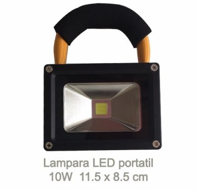 Foco Led Recargable Portatil 10W Transportable 12x8.5cm Foco Led Recargable Portatil 10W Transportable 12x8.5cm