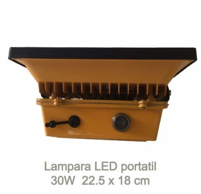 Foco Led Recargable Portatil 30w Transportable 22.5x18cm Foco Led Recargable Portatil 30w Transportable 22.5x18cm