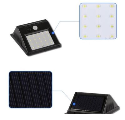 Foco Solar 20 Led Sensor De Movimiento Lampara Exterior Foco Solar 20 Led Sensor De Movimiento Lampara Exterior