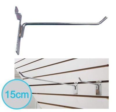 Gancho Metálico Para Panel Ranurado 15cm. Gancho Metálico Para Panel Ranurado 15cm.