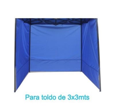 Lona De Pared Lateral Repuesto Para Toldo 3x3mts  Azul3