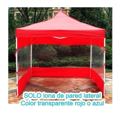 Lona De Pared Lateral Transparente Para Toldo 3x3mts Lona De Pared Lateral Transparente Para Toldo 3x3mts