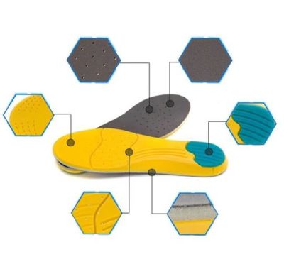 Memoria Espuma Plantillas De Zapatos amarillo Memoria Espuma Plantillas De Zapatos amarillo