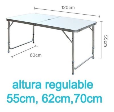 Mesa Camping Plegable Simple 120x60cm + 4 Sillas Mesa Camping Plegable Simple 120x60cm + 4 Sillas