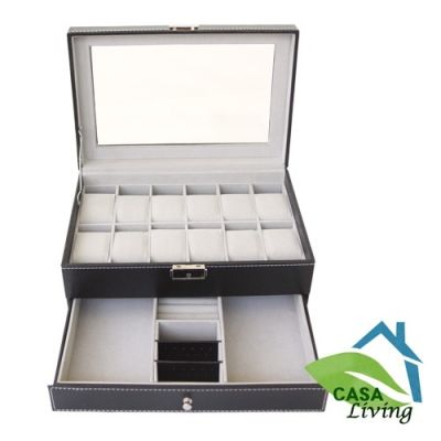 Organizador de relojes y joyas negro6