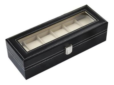 Caja Organizadora 6 Relojes, Ecocuero, Regalo, Cumpleaños Caja Organizadora 6 Relojes, Ecocuero, Regalo, Cumpleaños