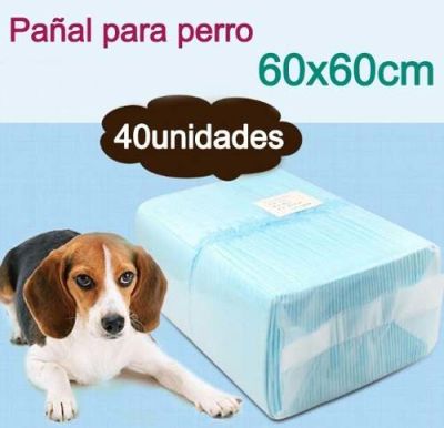 pañal sabanilla mascota 40unidades (60x60cm) pañal sabanilla mascota 40unidades (60x60cm)