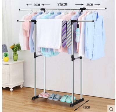 Perchero Doble barra Metalico 145cm expandible1