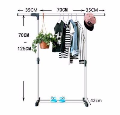 Perchero Metalico Closet 140cm Un barra Perchero Metalico Closet 140cm Un barra