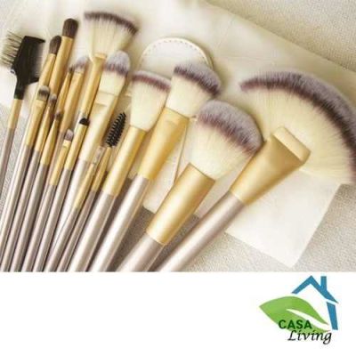 Brochas de maquillaje Beige 18 pinceles3