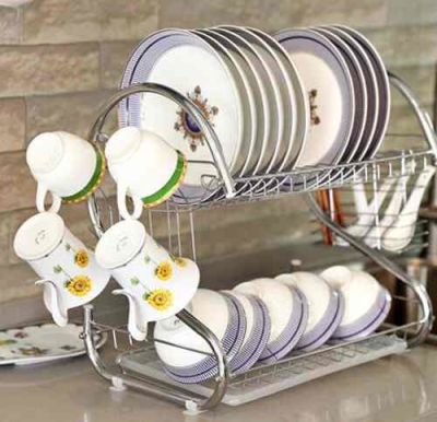 Secaplato Acero Cromado 2 Pisos Loza 50x25x39cm1