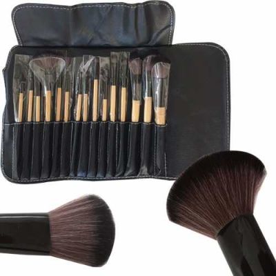 Set 15 Pinceles Y Brochas Maquillaje Estuche Negro Set 15 Pinceles Y Brochas Maquillaje Estuche Negro