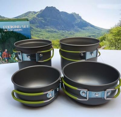 Set De Ollas Camping Para 4 Personas4