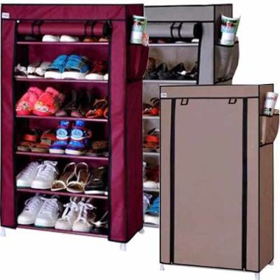 Zapatero Organizador De Zapatos 6 Pisos con funda1