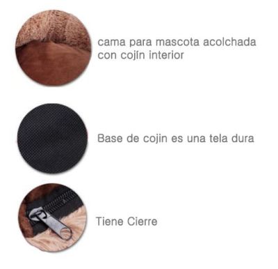 Cama Cojin Diseño Pata Cafe mascota perro Talla M Cama Cojin Diseño Pata Cafe mascota perro Talla M