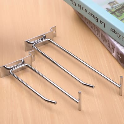 Gancho Doble A Panel Ranurado 20cm Casaliving