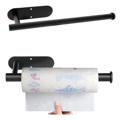 Porta Rollo De Cocina Acero Inoxidable Soporte Nova Adhesivo