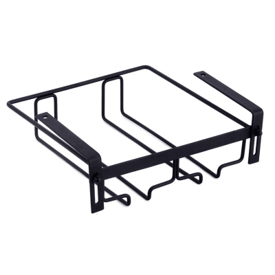 Porta Copas De Vino Metálico 2 Líneas Doble Sin Taladrar1