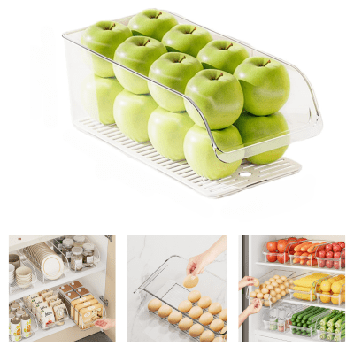 Bandeja Organizador Acrilico Para Refrigerador Mediano1